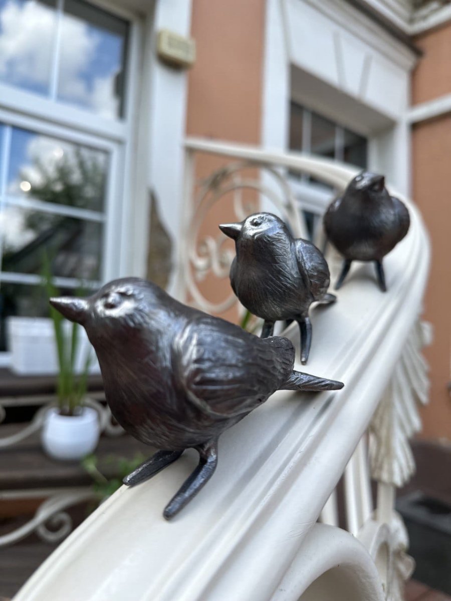 Птица с поднятыми крыльями